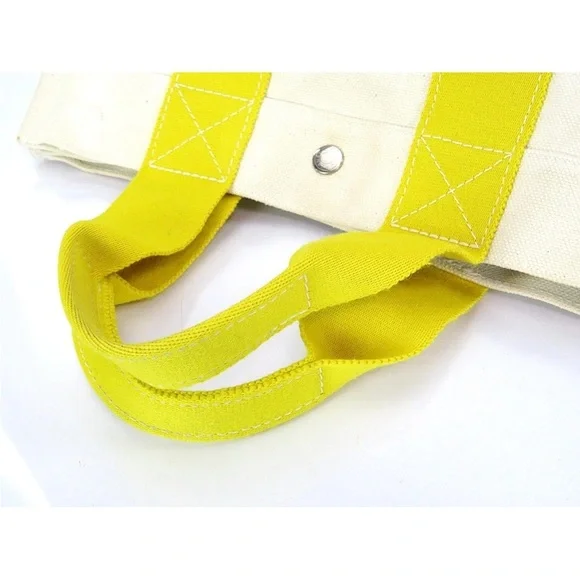 Hermes Yellow and Cream Tote Bag - Picture 6 of 15